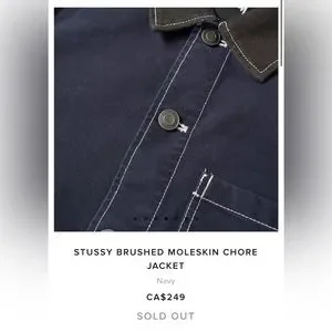 Stussy | Jackets & Coats | Stussy Brushed Moleskin Chore